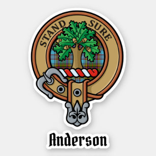 Sticker Clan Anderson Crest