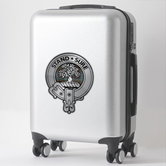 Sticker Clan Anderson Crest & Tartan (Sur valise)
