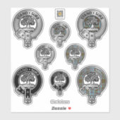 Sticker Clan Anderson Crest & Tartan (Feuille)