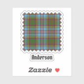Sticker Clan Anderson Tartan (Feuille)