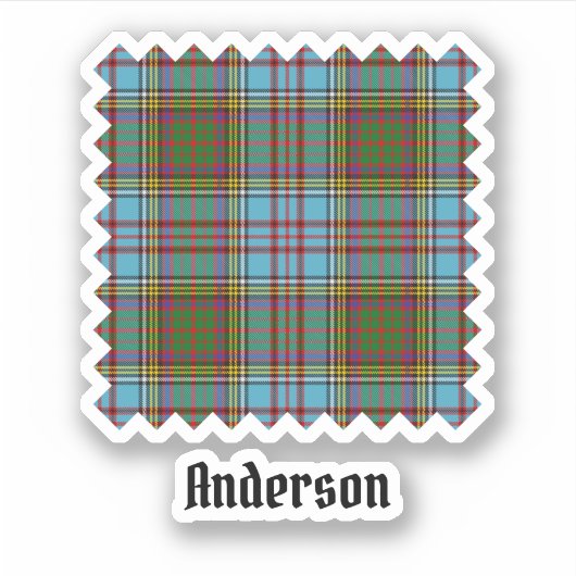 Sticker Clan Anderson Tartan (Devant)