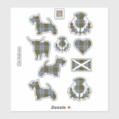 Sticker Clan Anderson Tartan (Feuille)