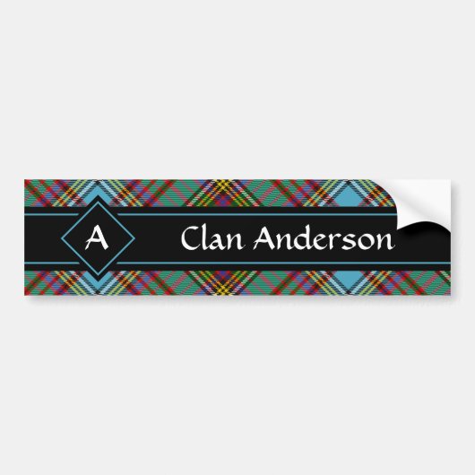 Sticker Clan Anderson Tartan Bumper (Devant)