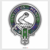 Sticker Clan Armstrong Tartan Crest (Feuille)