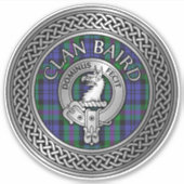 Sticker Clan Baird Crest & Tartan Knot (Devant)