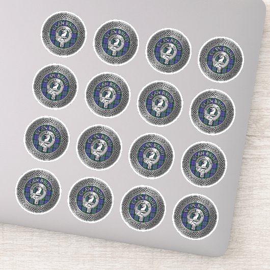 Sticker Clan Baird Crest & Tartan Knot (Détail)