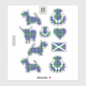 Sticker Clan Baird Tartan (Feuille)