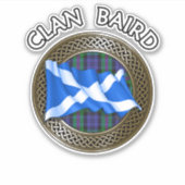 Sticker Clan Baird Tartan Knot & Drapeau (Devant)