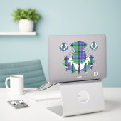 Sticker Clan Baird Thistle (Ordinateur portable sur le bureau)