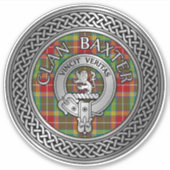 Sticker Clan Baxter Crest & Tartan Knot (Devant)