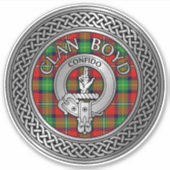 Sticker Clan Boyd Crest & Tartan Knot (Devant)