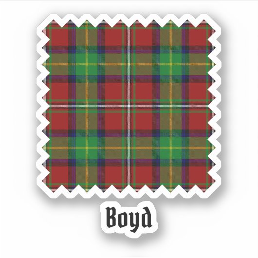 Sticker Clan Boyd Tartan (Devant)