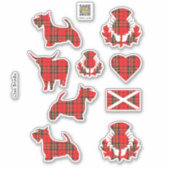 Sticker Clan Brodie Tartan (Devant)