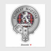 Sticker Clan Brown Crest & Tartan (Feuille)