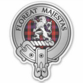 Sticker Clan Brown Crest & Tartan (Devant)