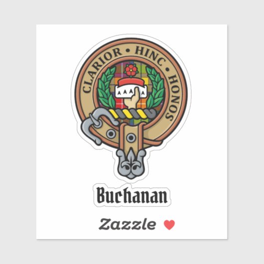 Sticker Clan Buchanan Crest (Feuille)