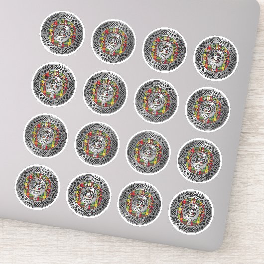 Sticker Clan Buchanan Crest & Tartan Knot (Détail)