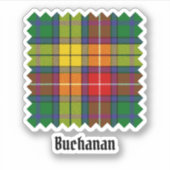 Sticker Clan Buchanan Tartan (Devant)