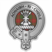 Sticker Clan Cameron Crest & Tartan (Devant)