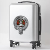 Sticker Clan Cameron Crest & Tartan (Sur valise)