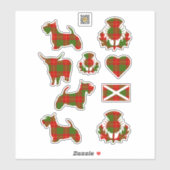 Sticker Clan Cameron Tartan (Feuille)