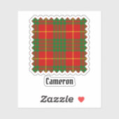 Sticker Clan Cameron Tartan (Feuille)