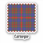 Sticker Clan Carnegie Tartan (Devant)