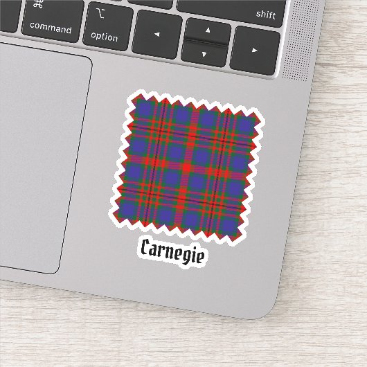 Sticker Clan Carnegie Tartan (Détail)