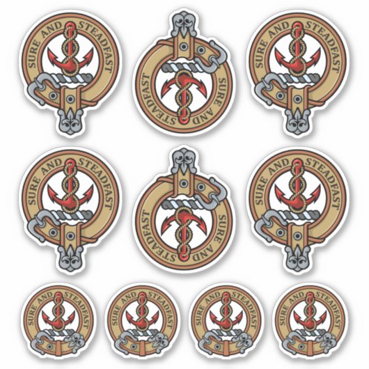 Sticker Clan Clark Crest (Devant)