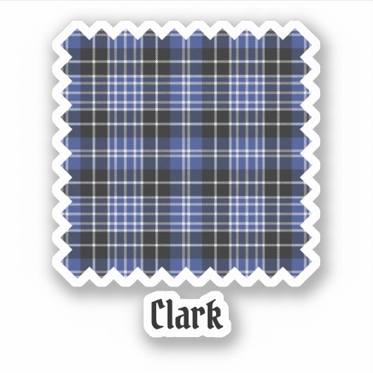 Sticker Clan Clark Tartan (Devant)