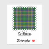 Sticker Clan Cockburn Tartan (Feuille)