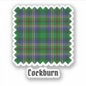 Sticker Clan Cockburn Tartan (Devant)