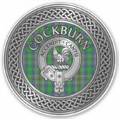 Sticker Clan Colquhoun Crest & Tartan Knot (Devant)