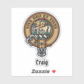 Sticker Clan Craig Crest (Feuille)