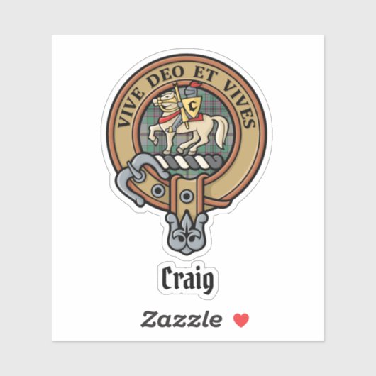 Sticker Clan Craig Crest (Feuille)