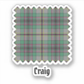 Sticker Clan Craig Tartan (Devant)