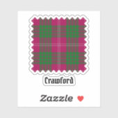 Sticker Clan Crawford Tartan (Feuille)