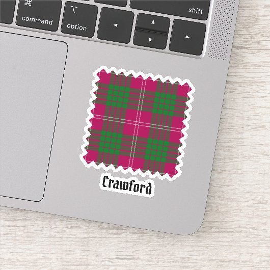 Sticker Clan Crawford Tartan (Détail)