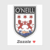 Sticker Clan Crest irlandais - O'Neill (Feuille)
