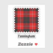 Sticker Clan Cunningham Tartan (Feuille)