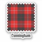 Sticker Clan Cunningham Tartan (Devant)