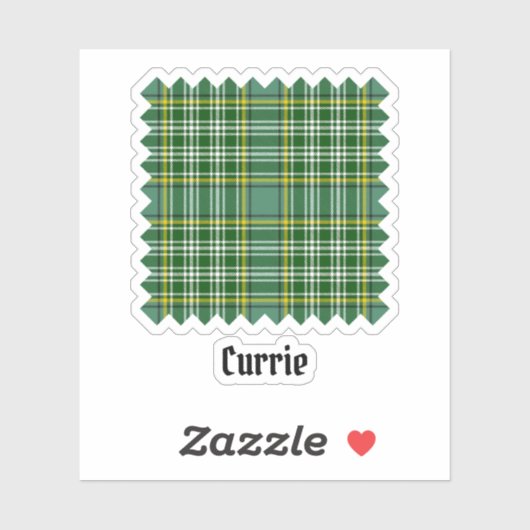 Sticker Clan Currie Tartan (Feuille)