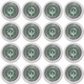 Sticker Clan Davidson Crest & Tartan Knot (Devant)