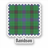 Sticker Clan Davidson Tartan (Devant)