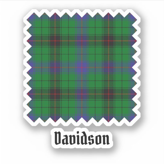 Sticker Clan Davidson Tartan (Devant)