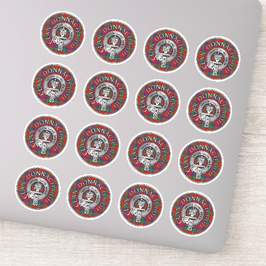 Sticker Clan Donnachaidh | Robertson Crest & Tartan (Détail)