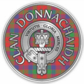 Sticker Clan Donnachaidh | Robertson Crest & Tartan (Devant)