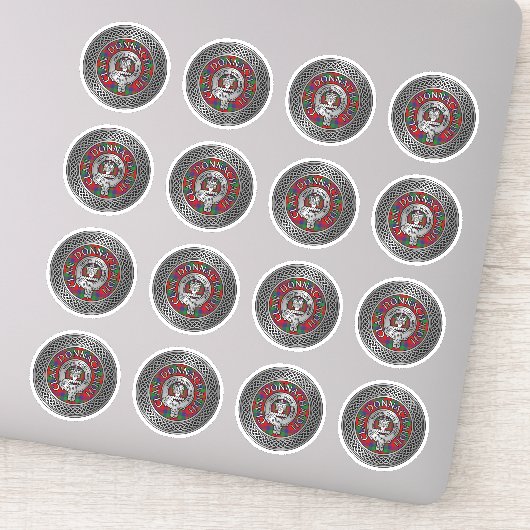 Sticker Clan Donnachaidh | Robertson Crest & Tartan Knot (Détail)