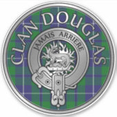 Sticker Clan Douglas Crest & Tartan (Devant)