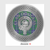 Sticker Clan Douglas Crest & Tartan (Feuille)